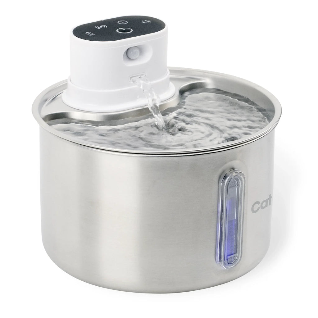 Cat Mate 2.2 Litre Stainless Steel Cordless Cat Water Fountain
