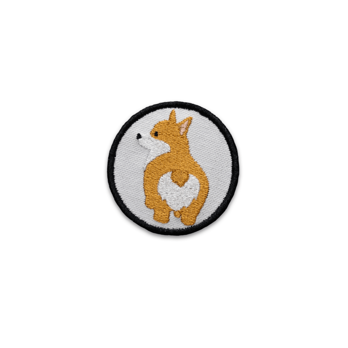 White Corgi Bum Patch
