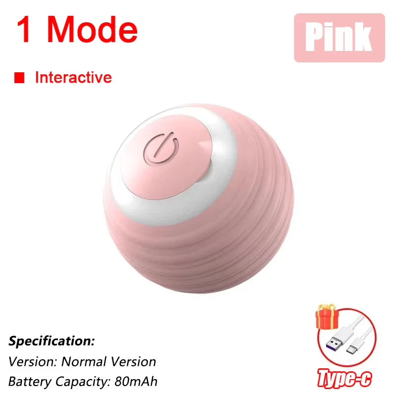 Smart Interactive Rolling Ball Toy for Cats & Dogs
