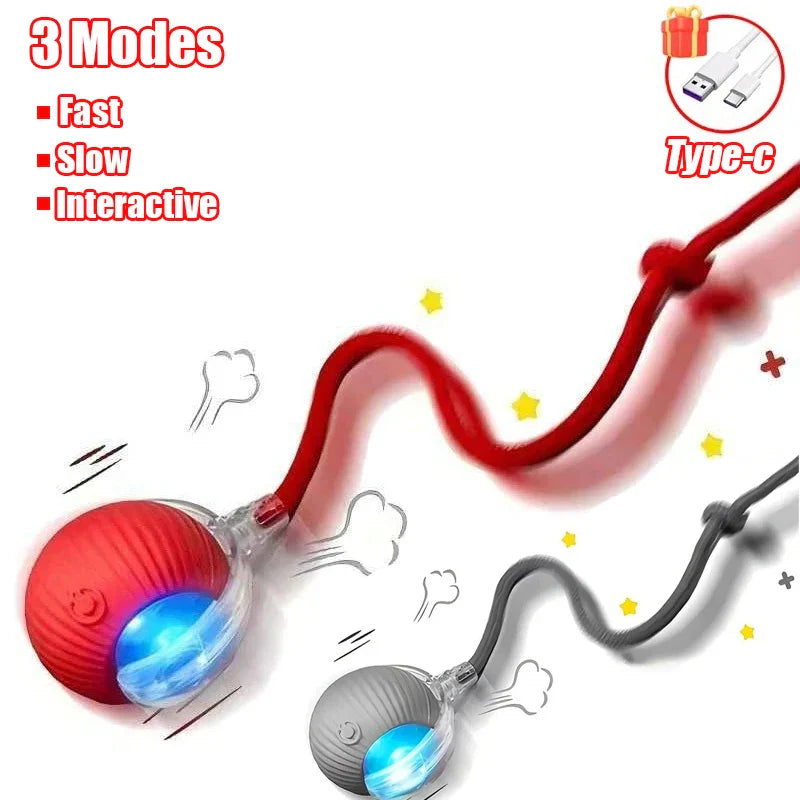 Smart Interactive Rolling Ball Toy for Cats & Dogs