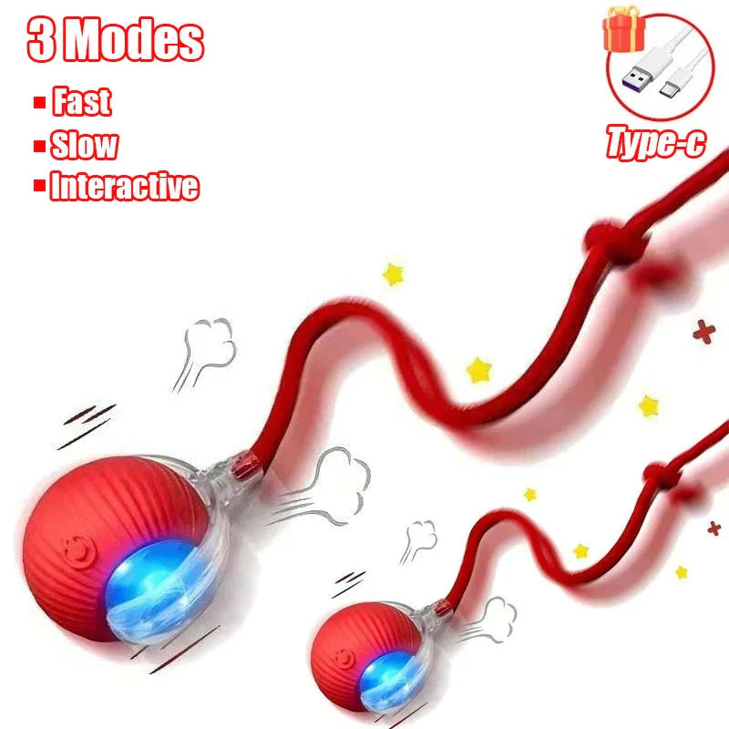 Smart Interactive Rolling Ball Toy for Cats & Dogs