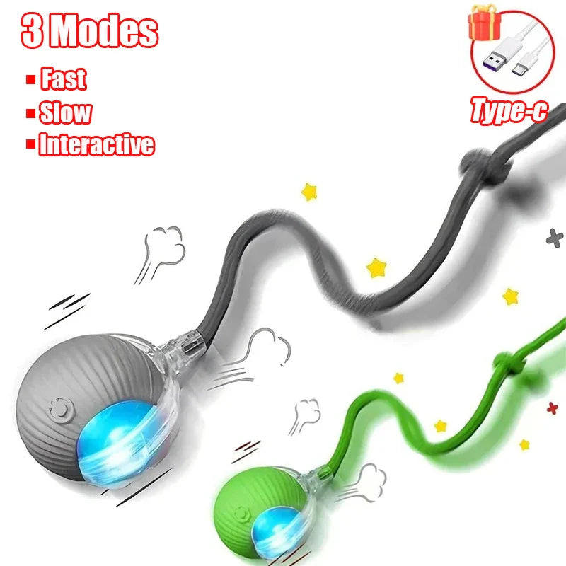 Smart Interactive Rolling Ball Toy for Cats & Dogs