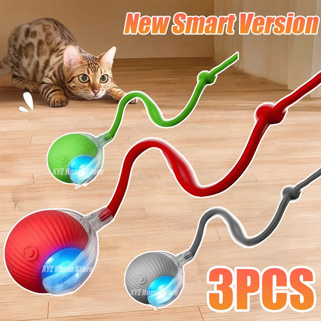 Smart Interactive Rolling Ball Toy for Cats & Dogs