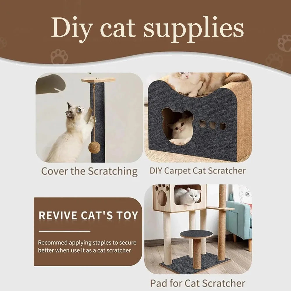 Self-Adhesive Cat Scratching Mat – Trimmable Furniture Protector