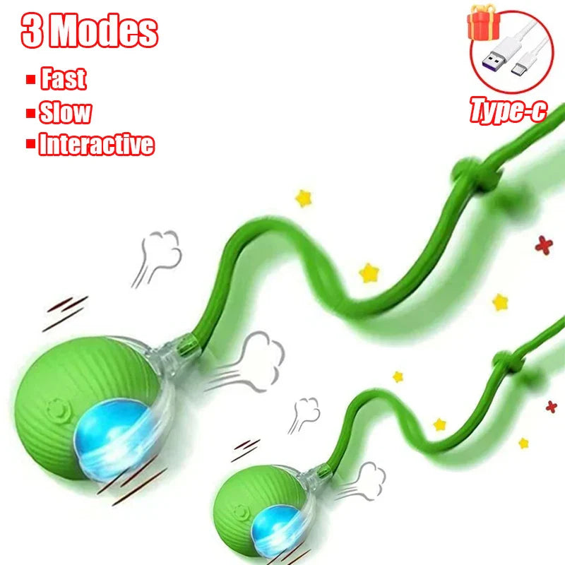 Smart Interactive Rolling Ball Toy for Cats & Dogs