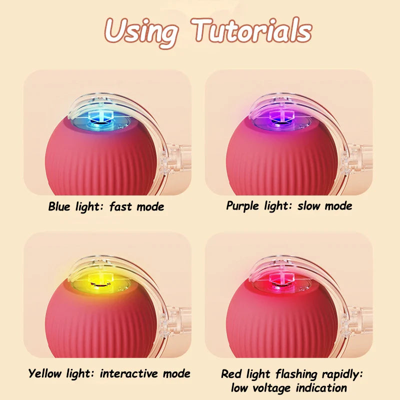 Smart Interactive Rolling Ball Toy for Cats & Dogs