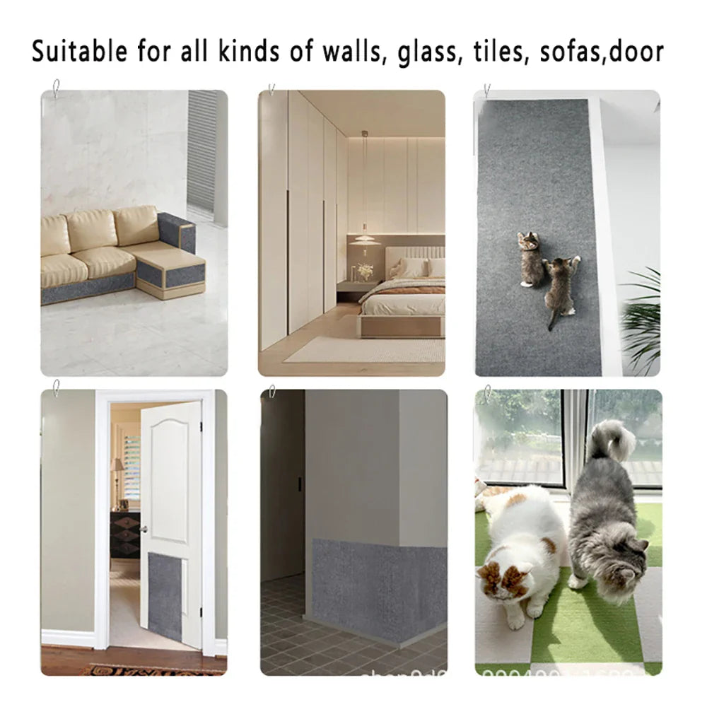 Self-Adhesive Cat Scratching Mat – Trimmable Furniture Protector
