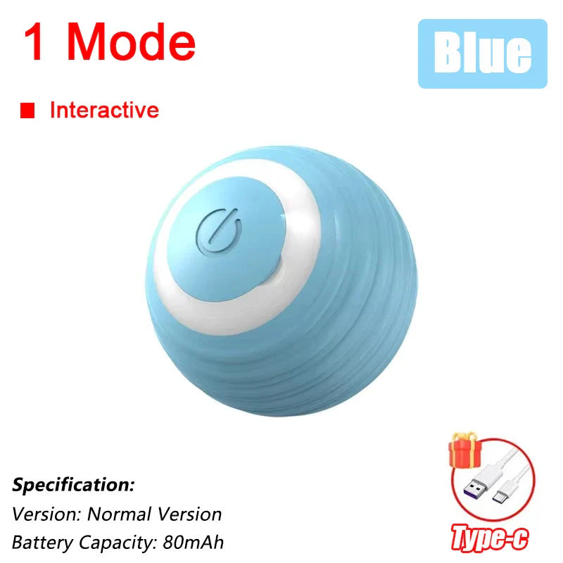 Smart Interactive Rolling Ball Toy for Cats & Dogs