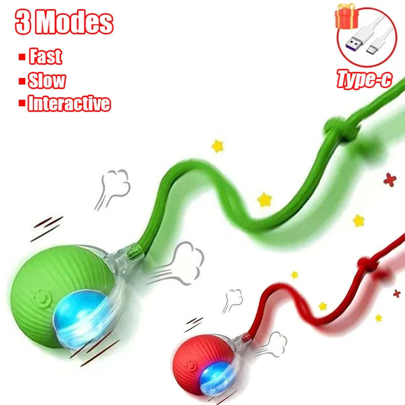 Smart Interactive Rolling Ball Toy for Cats & Dogs