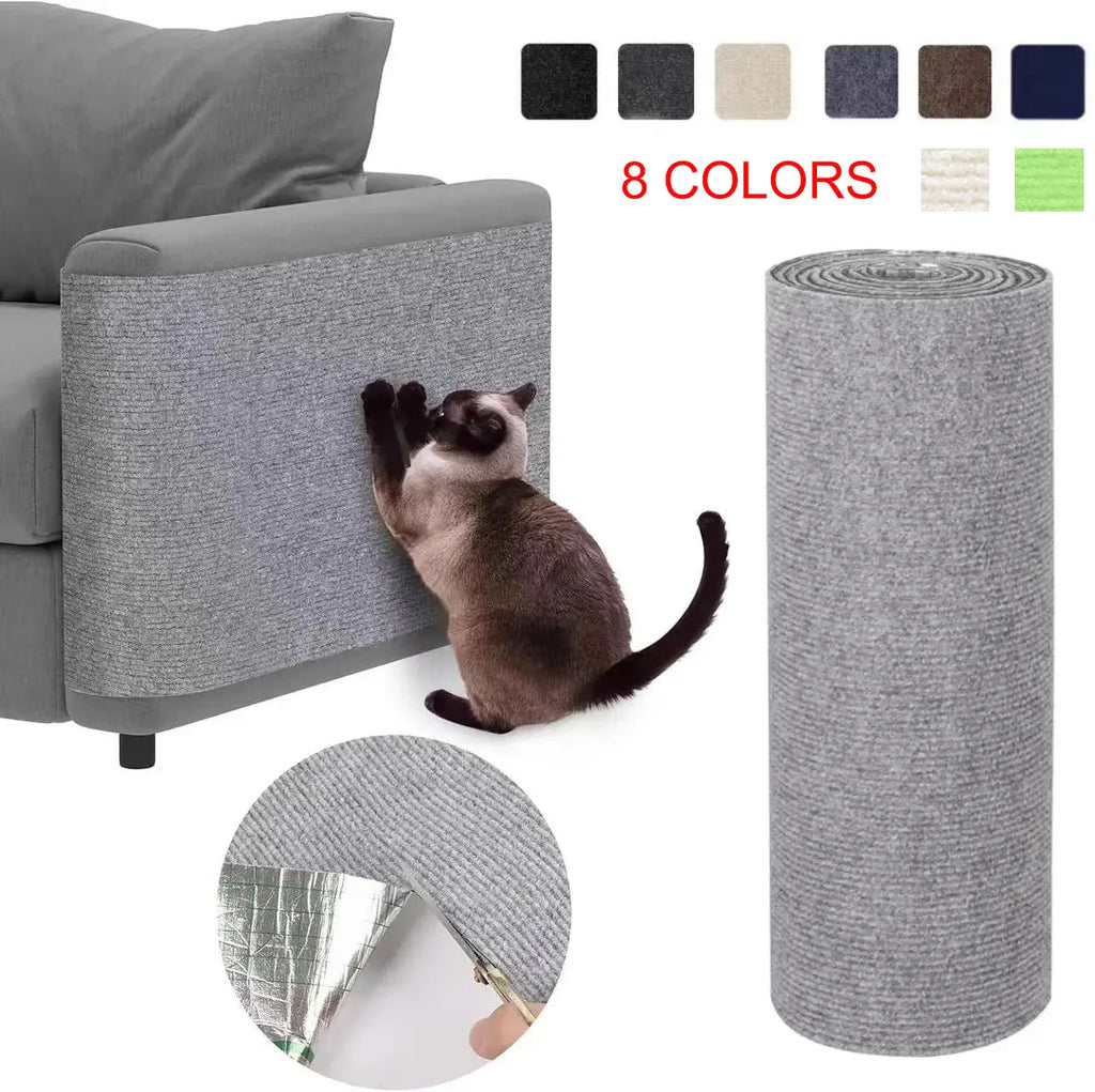 Self-Adhesive Cat Scratching Mat – Trimmable Furniture Protector