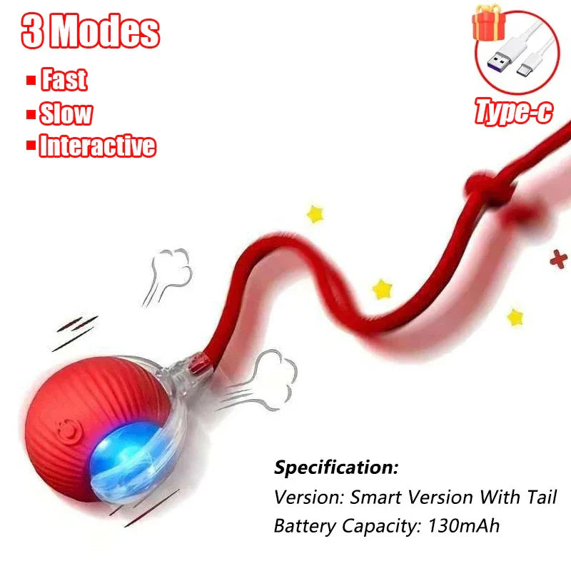 Smart Interactive Rolling Ball Toy for Cats & Dogs