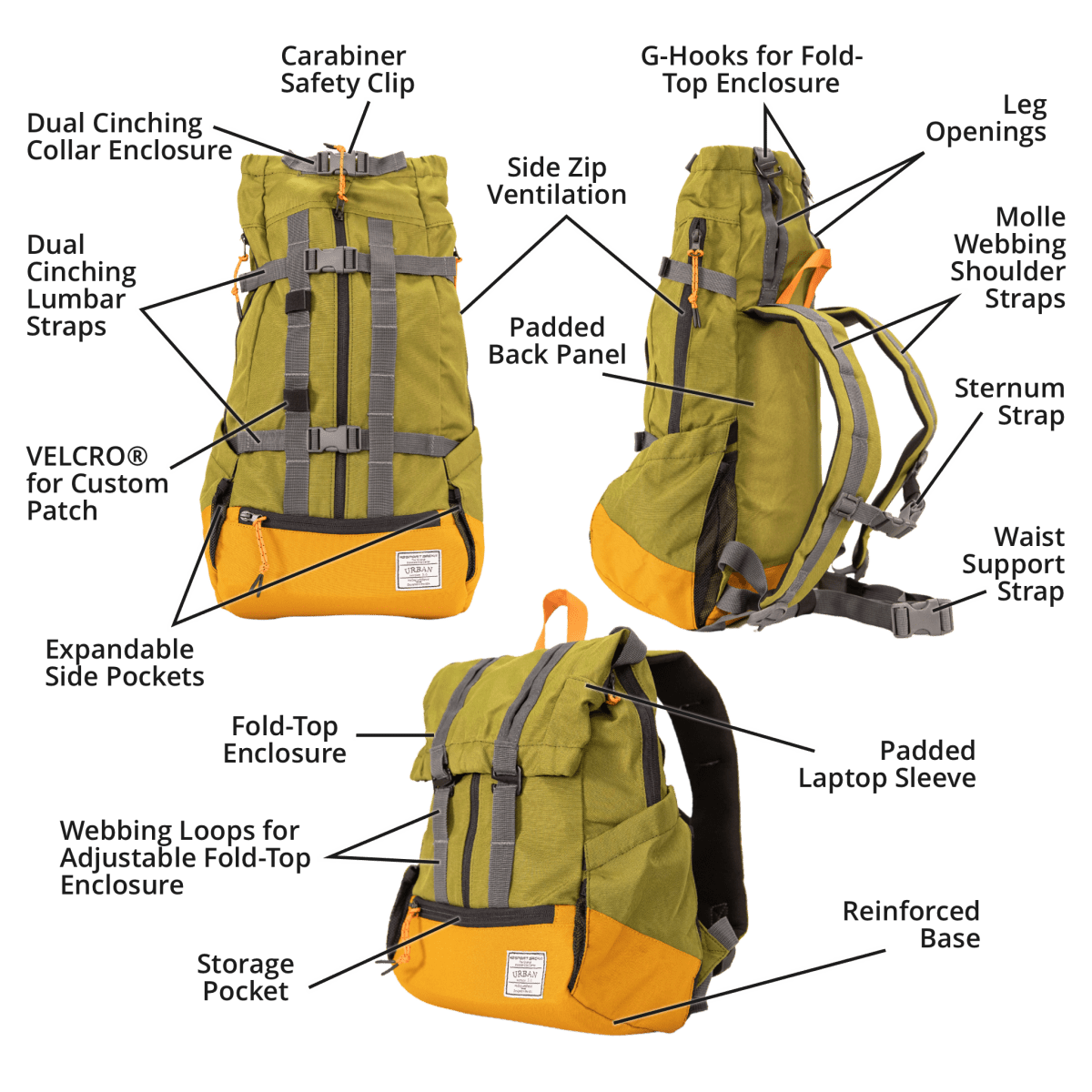 Klearance Urban 3 | Dual Use Dog Carrier & Traditional Backpack